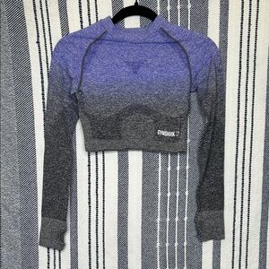 Gymshark Adapt Ombré Seamless Long Sleeve Crop Top